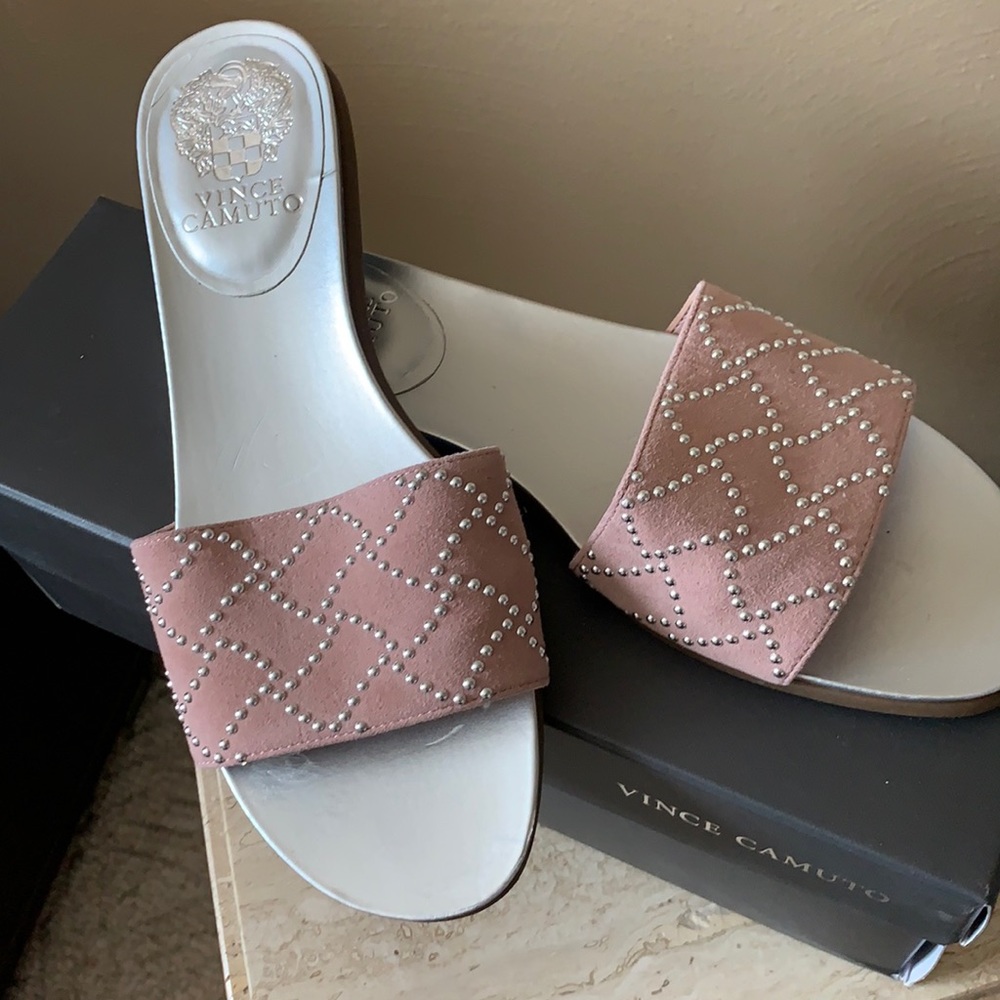 Vince Camuto Studded Slides